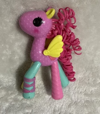 Lalaloopsy Pony Pegasus 4in ALMOND Yellow Pink 