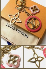 LOUIS VUITTON Portocre color line Key Ring Keychain bag charm M64525 Authentic