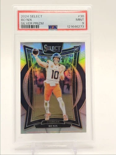 BO NIX 2024 SELECT CONCOURSE ROOKIE SILVER PRIZM RC PSA 9 Q4860