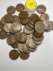 1928-D LINCOLN WHEAT CENT PENNY ROLL HIGH GRADE, all coins "FINE"