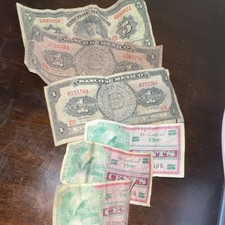 Banco de Mexico 5 Pesos & 5 Centavos Banknotes Lot Mexico 1963 1967