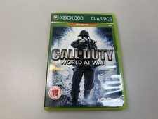 Call Of Duty World At War Xbox 360 Game with Box and Manual