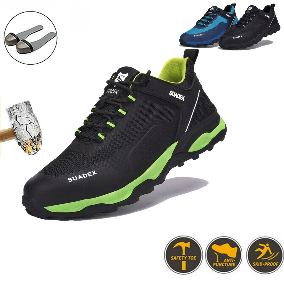SUADEEX Sicherheitsschuhe Mit Stahlkappe Arbeitsschuhe Sneaker Sportliche Herren - Bild 2 von 4