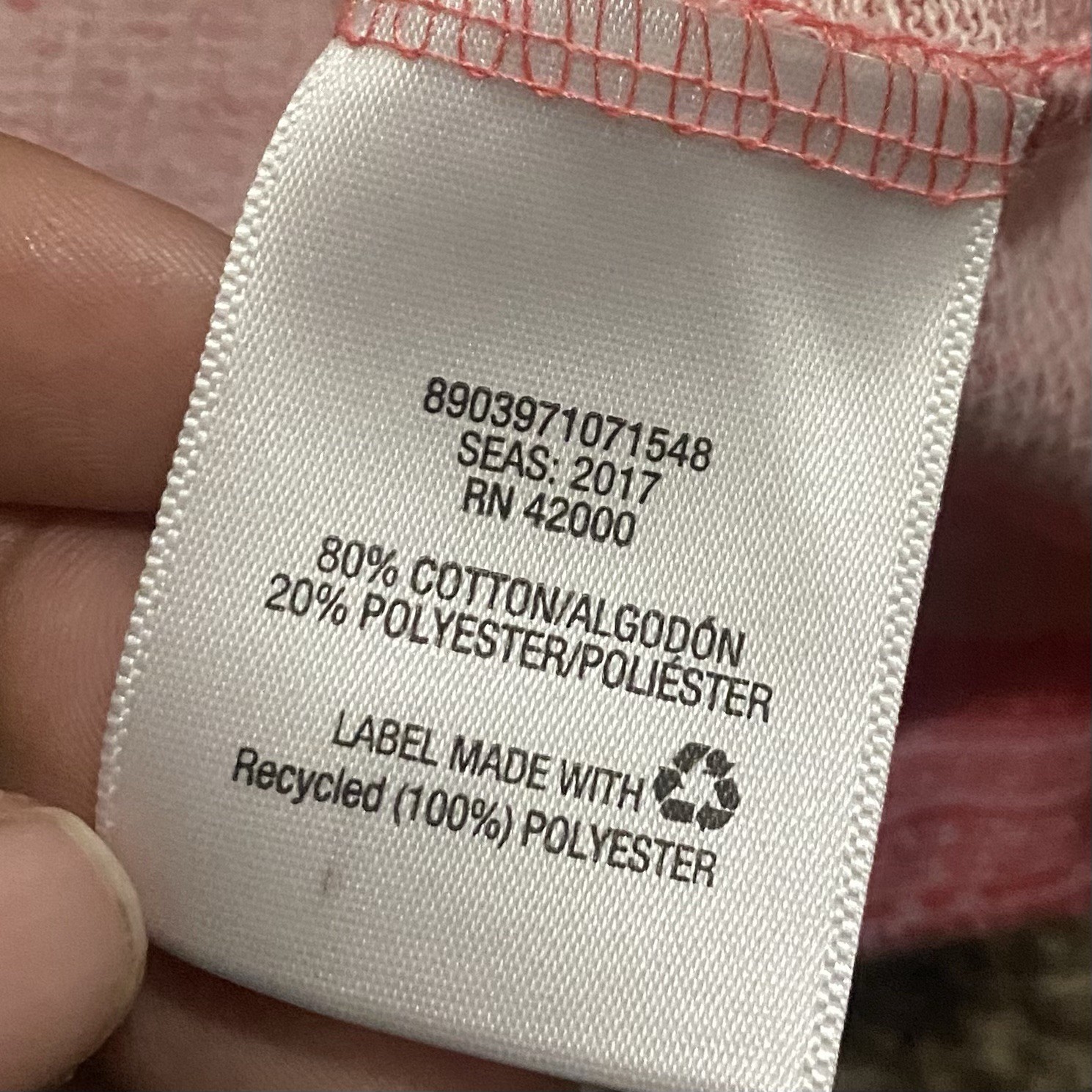 Basic Editions heathered pink full-zip jacket siz… - image 4