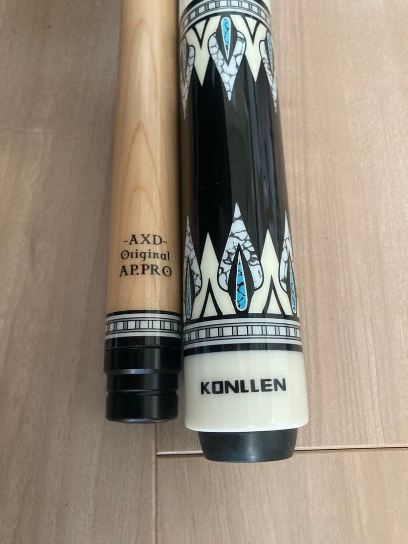 AXD Original AP.PRO KONLLEN ビリヤードキュー KONLLEN AXD Original AP.PRO Billiard Cue Black & White Decor Used
