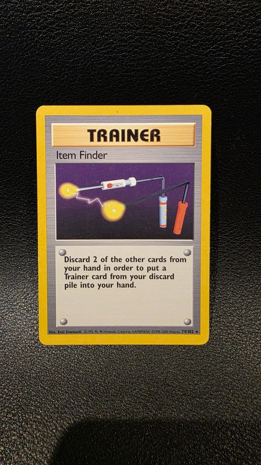 Pokemon Item Finder 74/102 Base Set Unlimited Regular LP