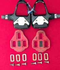 90s Road Bike Racing Clipless Pedals NASHBAR 9/16 Black aluminium, Look cleats