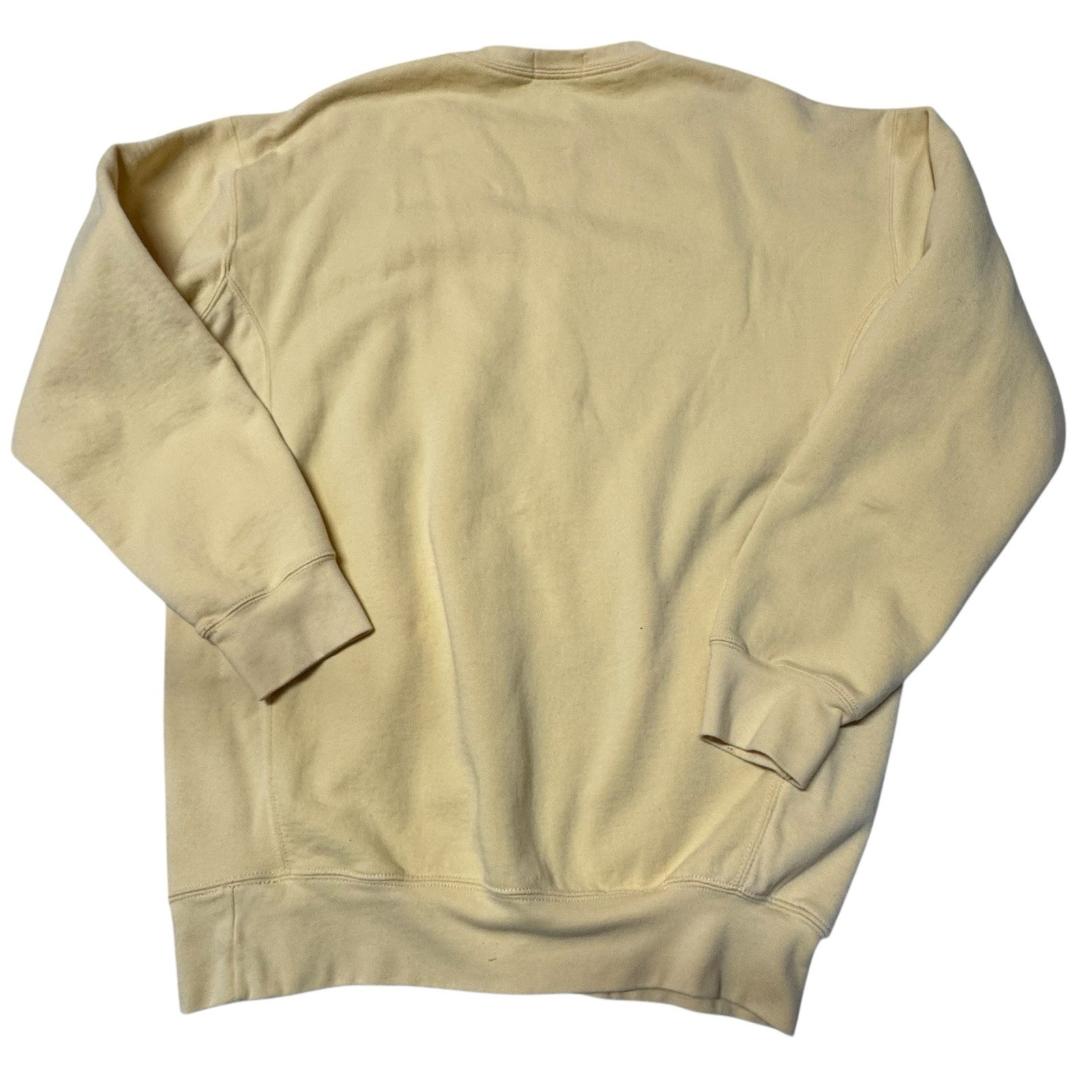 Polo Ralph Lauren uomo LT felpa alta gialla classica girocollo blu pony