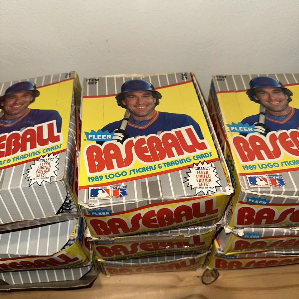 1989 FLEER BASEBALL WAX BOX NEW KEN GRIFFEY JR, LOTS OF STARs POSSIBLE - Image 2 of 4