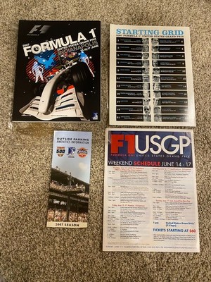 2007 Formula 1 U.S. Grand Prix Indianapolis Program Last Indy Lewis Hamilton RC