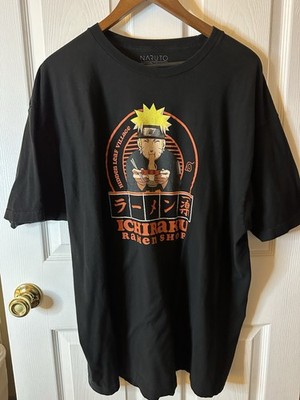 Naruto T-Shirt 2007 Shippuden Collection Ichiraku Ramen Shop Black Size 3XL