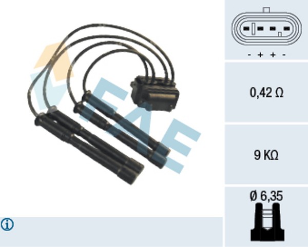 Fae ZüNdspule 80206 FüR Kangoo KC0 Renault Kubistar Thalia Clio Nissan FC0 1 2-image