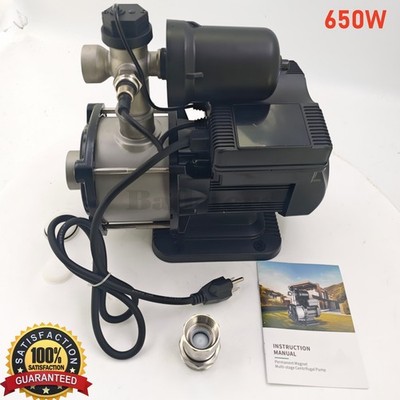 115V, 650W Smart Water Pressure Booster Pump Variable Speed & Power 1 Inch NPT