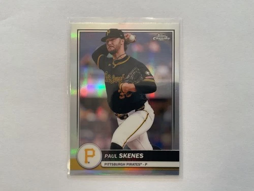 Paul Skenes 2026 Topps Chrome Flagship Collection Refractor Card # 62 Pirates