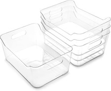 Plastic Organizer Bins Large 4 Pack THE SOHO COLLECTION Multi-Use Organizer Bins