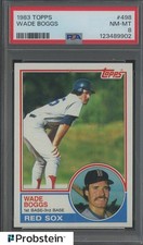 1983 Topps #498 Wade Boggs Boston Red Sox RC Rookie HOF PSA 8 NM-MT