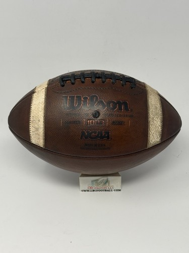 Wilson GST 1003 NCAA NFHS Size Refurbished Used Leather Football Prepped Tacked