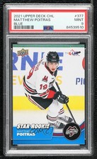 2021-22 Upper Deck CHL Star Rookie Blue Matthew Poitras #377 PSA 9 MINT 0ms6