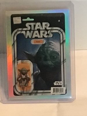 2025 Topps Chrome Star Wars Yoda ComicFractor SSP #VC-10 Extremely