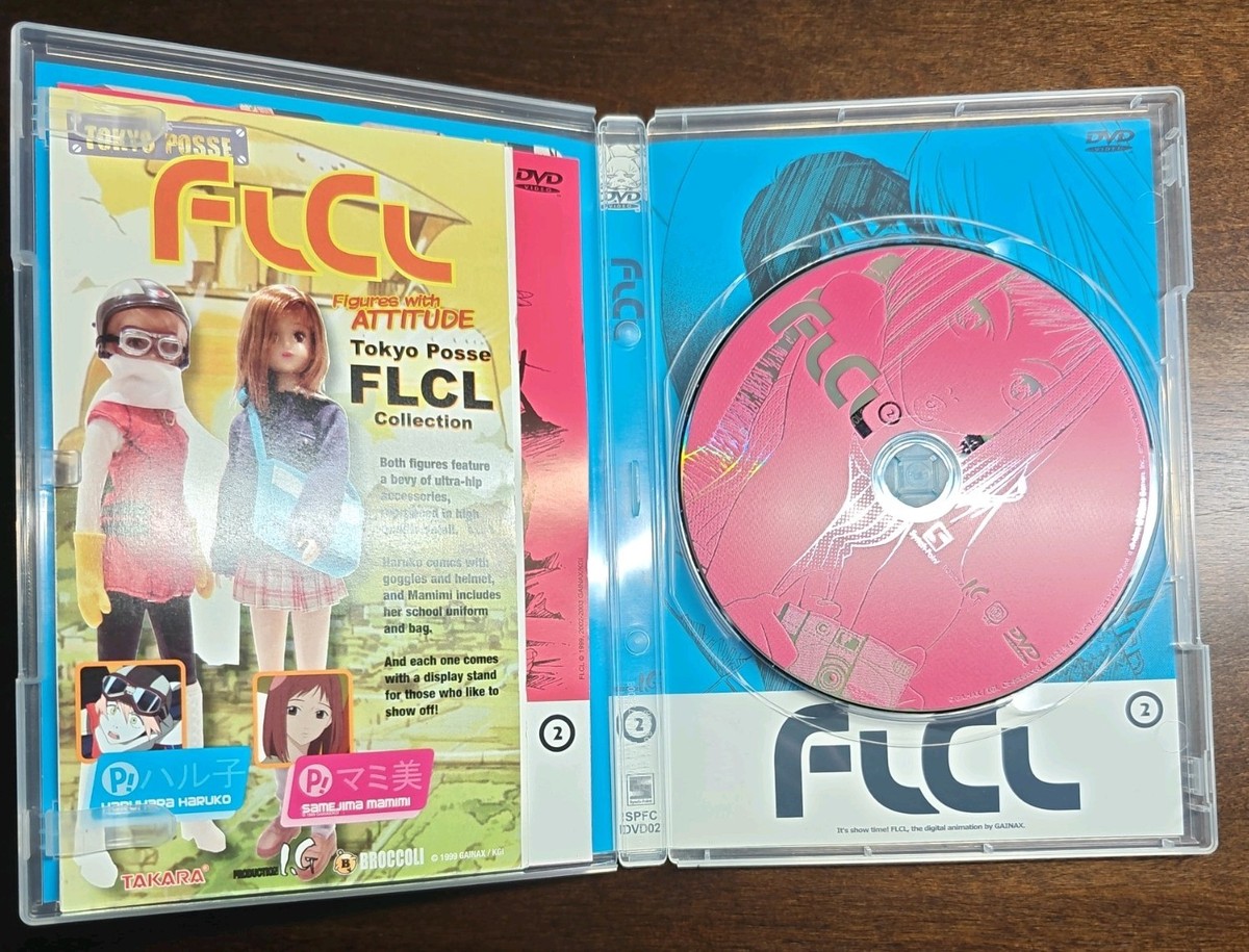 FLCL Anime DVD Lot Vol 1 2 3 Synch-Point Gainax Fooly Cooly Series