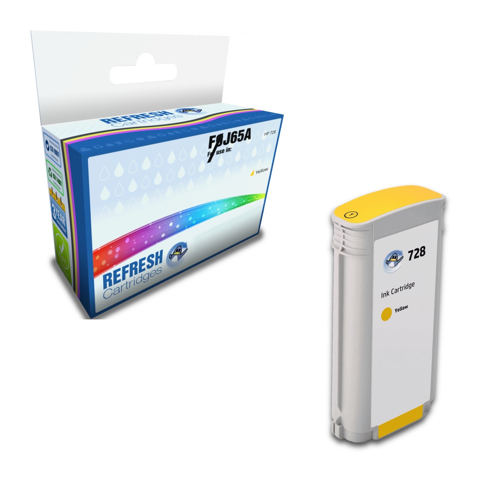 Refresh Cartridges Replacement Yellow F9J65A Ink Compatible With HP Printers