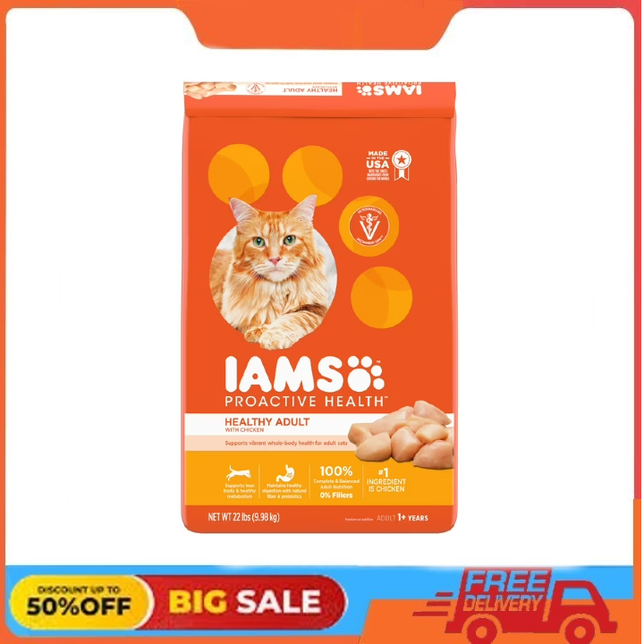 Iams Proactive Health Chicken Dry Cat Food 22 Lb Bag