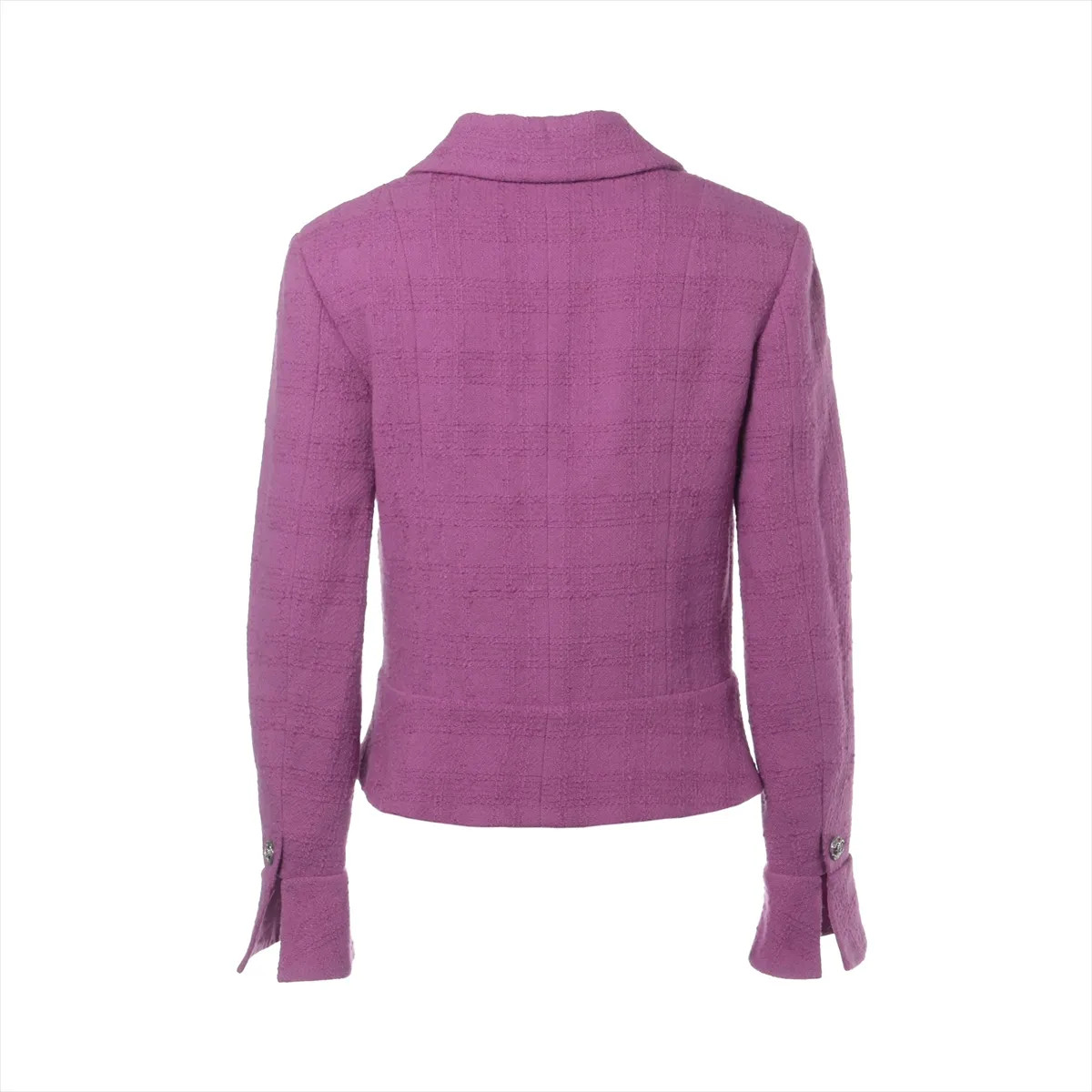 Chanel Coco Button P75 Wool Jacket 36 Ladies' Pur… - image 2