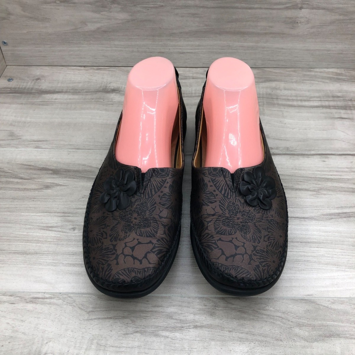 Tsonga Clogs Womens EU 41 Bronze Black Leather Slip On Loafer Shoes View 6
