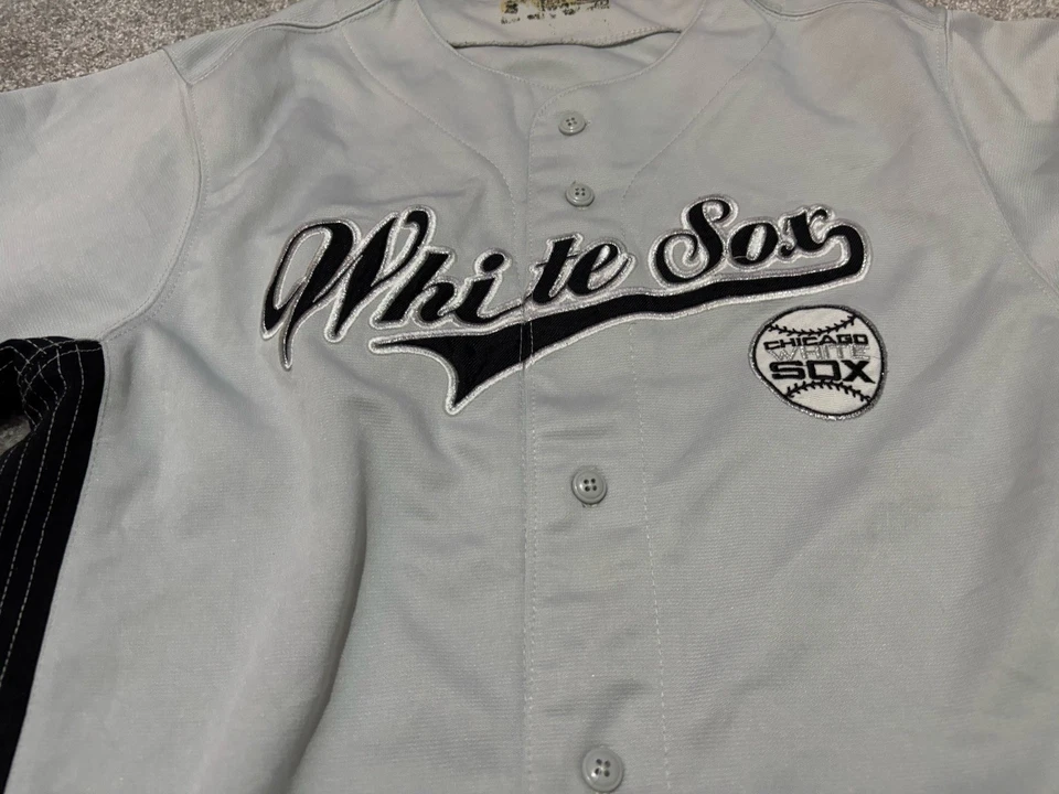 Camiseta True Fan Chicago White Sox gris para hombre pequeña MLB - Imagen 3 de 4