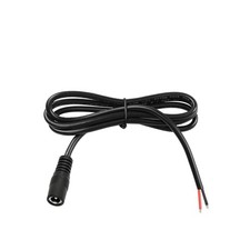 Long 1M/3.3FT 22AWG DC Power Pigtail Barrel Plug 2.1mm x 5.5mm 1PCS