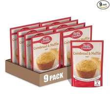 Betty Crocker Cornbread and Muffin Baking Mix, 6.5 oz. Pack of 9 FREE SHIPPING