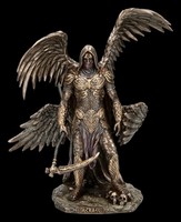 Azrael Figur-Erzengel Des Todes Mit Sense-Veronese ReligiöSer Helfer-27 Cm