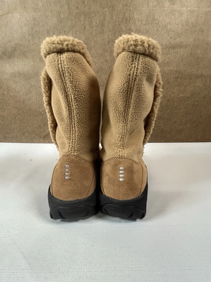 Botines Lands End para mujer talla 10 invierno Sherpa tostado Foto 2 de 4