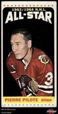 1964 Topps #109 Pierre Pilote All-Star Blackhawks HOF 3 - VG