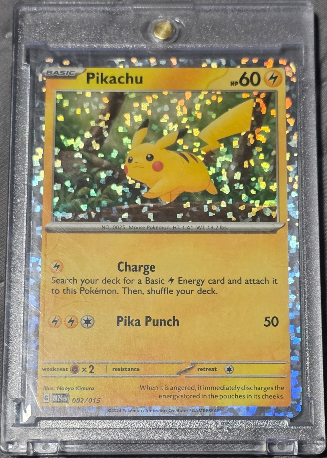 Pikachu 002/015 Holo Promo McDonald's Promos 2024 Pokemon NEAR MINT