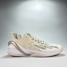 Adidas Adizero Cybersonic White Silver Lace Up Tennis Shoes IG9516 Womens Size 9