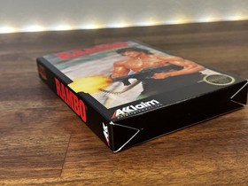Rambo Complete in Box CIB (Nintendo, NES 1988) Great Shape w/Poster & Inserts!🔥