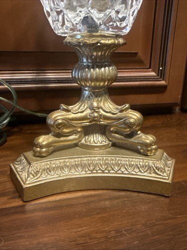Crystal Tri Footed Lion Paw Lamp Buffet Nightlight Accent - Picture 12 of 12