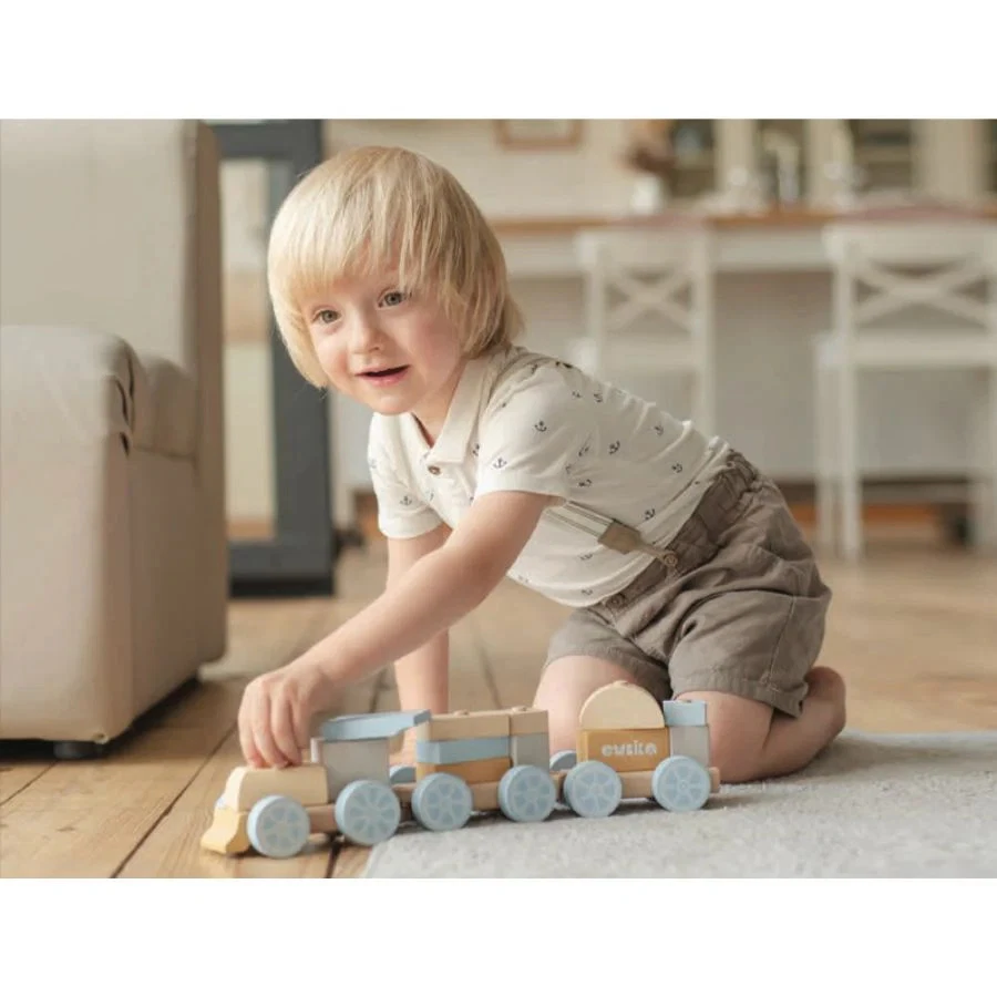 Cubika Express-Treno In Legno – Giocattolo Per Bambini Da 18 Mesi - Immagine 2 di 2