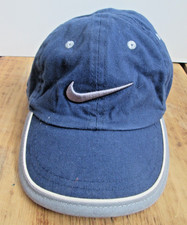 Nike Boys Toddler Hat Swoosh Logo Cap Adjustable Blue Just Do It Hook  Loop