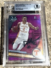 DALTON KNECHT SIGNED Pink ROOKIE Card BECKETT Auto Slabbed TENNESSEE VOLS
