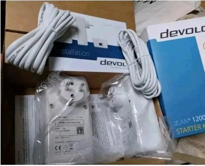 CPL DEVOLO 1200, 2 PRISES ET 2 FICHES RJ45 COMPATIBLE AVEC TOUTES LES BOX, DLAN  - Imagen 4 de 4
