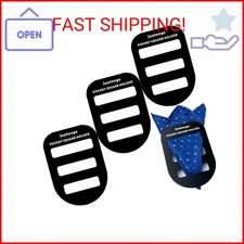 Jeatonge Pocket Square Holder Keeper Organizer for Men Prefolded 3 Pcs 