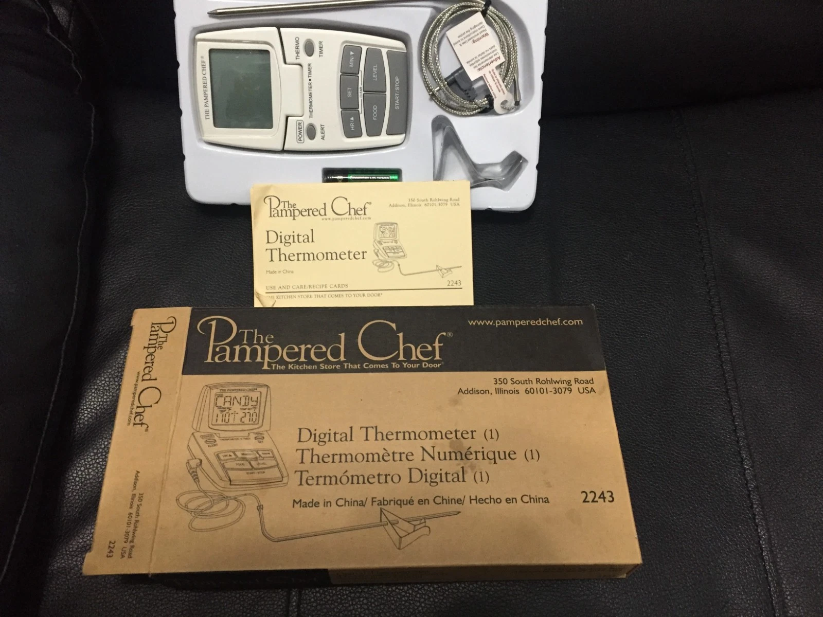 The Pampered Chef Digital Thermometer Timer 2243 Original Box Kitchen Cooking
Opens in a new window