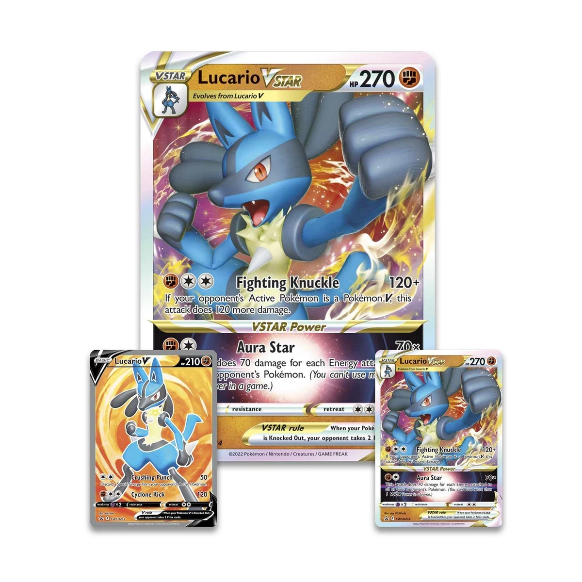  Pokemon TCG: Lucario VSTAR Premium Collection : Toys & Games