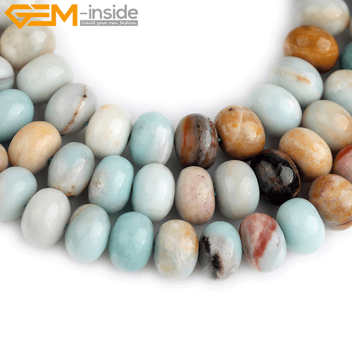 Rondelle Natürlicher Amazonit Stein Zwischenring Schmuck Herstellung Perlen 15 Zoll Größe Auswahl - Bild 25 von 31