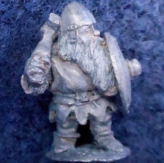 1981 Dwarf Hammer & Pick FTD7 V20 Fantasy Tribes Citadel Pre Slotta C08 Tribe GW