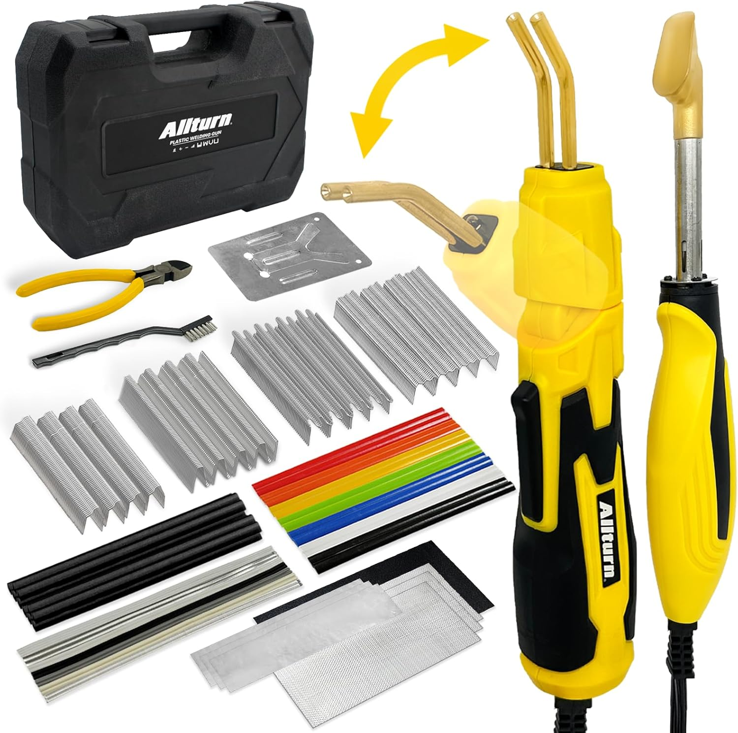2-in-1 Plastic Welder Kit with 4 Nozzles for Car Bumper Repair