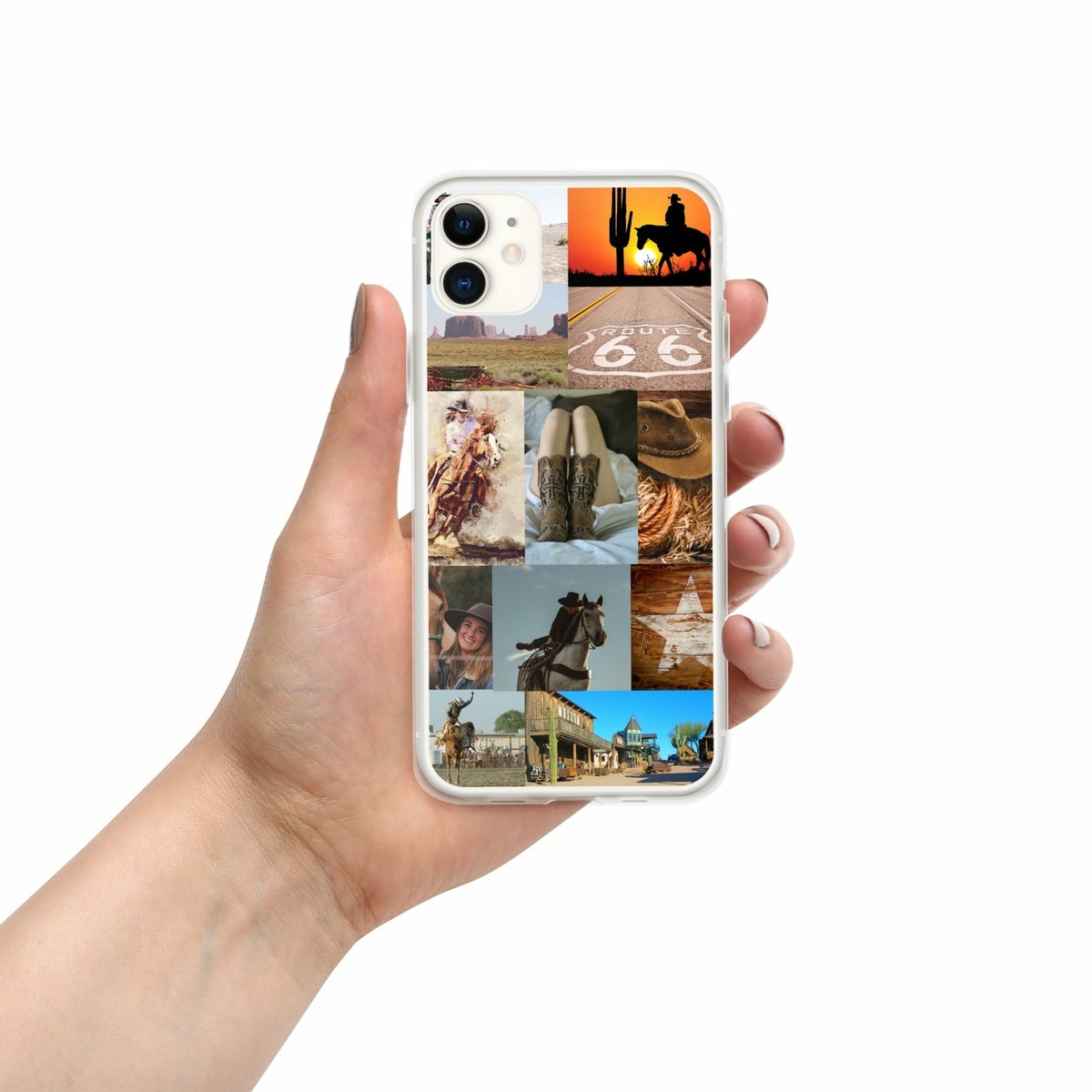 Western Collage iPhone Case, Punchy Rodeo phone case For iPhone 7 - 13 Western Collage iPhone Case, Punchy Rodeo phone case For iPhone 7 - 13