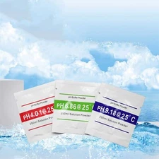 15 PC PH BUFFER SOLUTION POWDER PRECISE CALIBRATION - pH 4.01 / 6.86 / 9.18 US